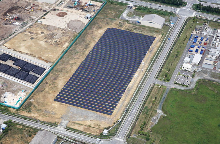 Solar Park power plant at Yoshino Soma