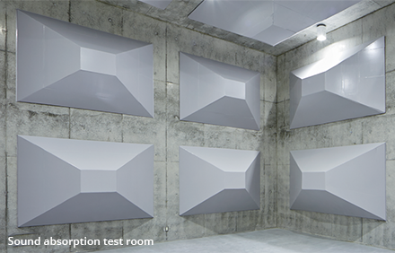 Sound absorption test room