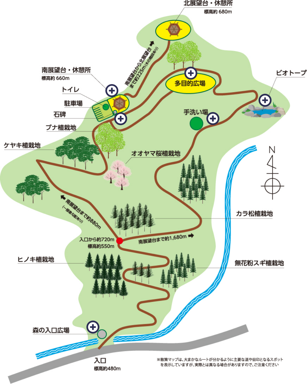 吉野石膏の森MAP