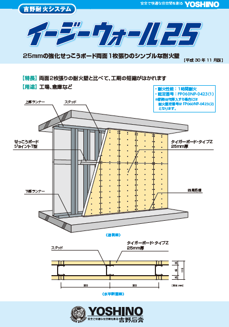 Webカタログ一覧 サポート 吉野石膏