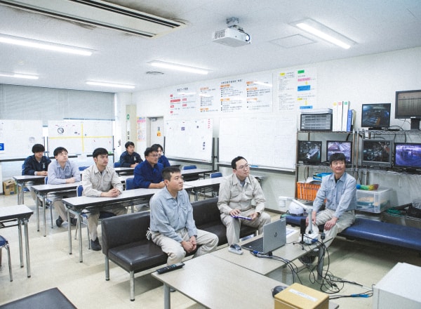 朝のミーティング