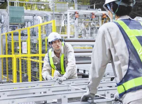 現場での確認作業